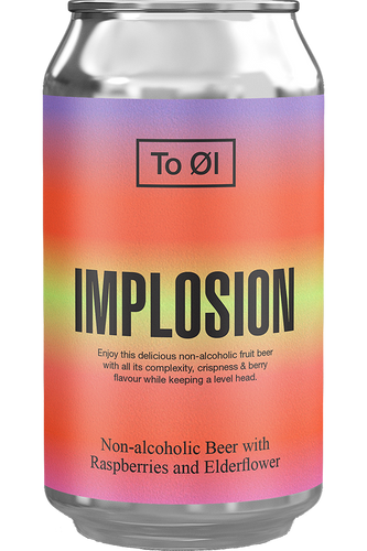 To Øl: Implosion Fruited Raspberry & Elderflower Non Alcoholic Ale