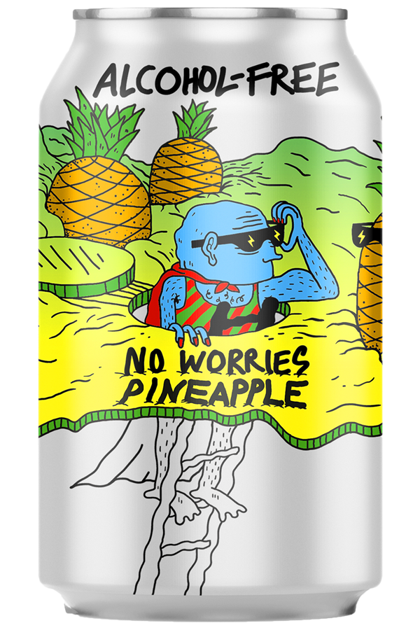 Lervig: No Worries Pineapple Non Alcoholic IPA